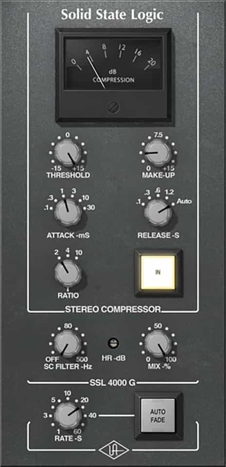 UAD SSL G Bus Compressor