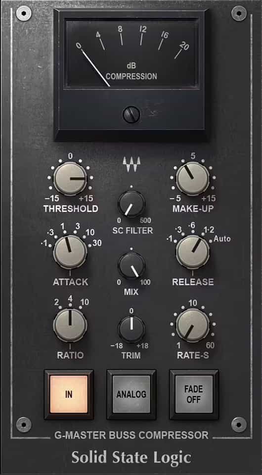 Waves SSL G Master Bus Compressor